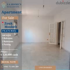 apartment for sale in zouk mosbeh شقة للبيع في ذوق مصبح 0