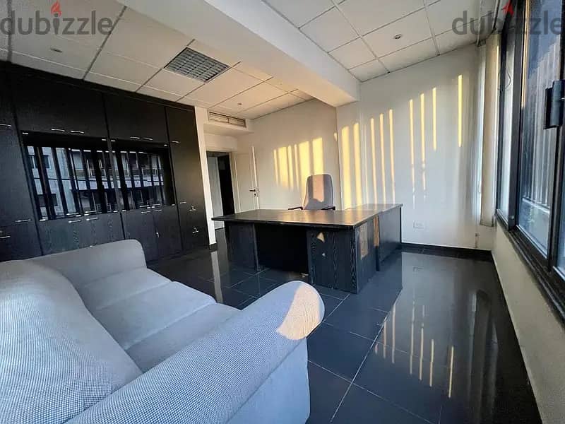 SUPER CATCH Office In Hazmieh Prime (85Sq) FURNISHED , (HA-407) 1