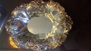 Silver Plated Oval Bowl 0