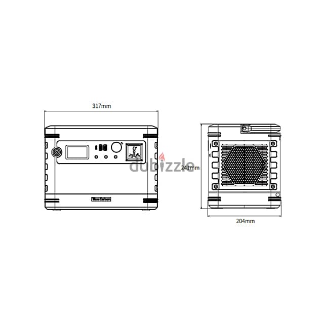 1.1KW Solar Inverter Generator with 80Ah Battery for Home and Outdoors 5