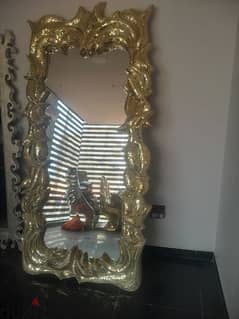 2 mirrors resine amd wooden frame never used 0