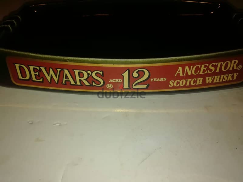 Dewar's 12 ancestor collectible promotional vintage ceramic ashtray ma 4