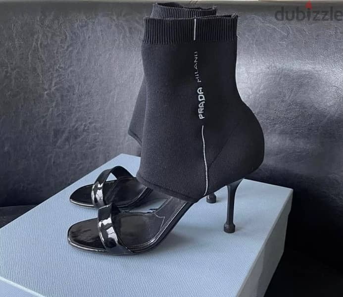 Prada Black Heels size 39 fits 38 New and Perfect Condition 1