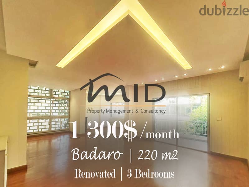 Badaro | Signature | Fully Renovated 220m² Apartment | Decorated Catch 1