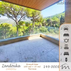 Zandouka | Brand New 2 Bedrooms Apart + Terrace | Open Panoramic View