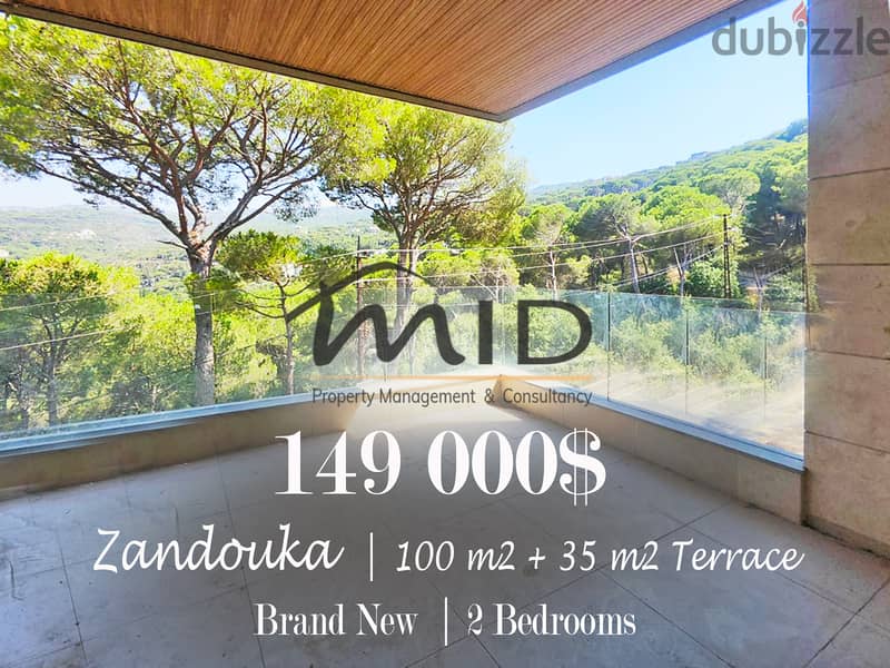 Zandouka | Brand New 2 Bedrooms Apart + Terrace | Open Panoramic View 1