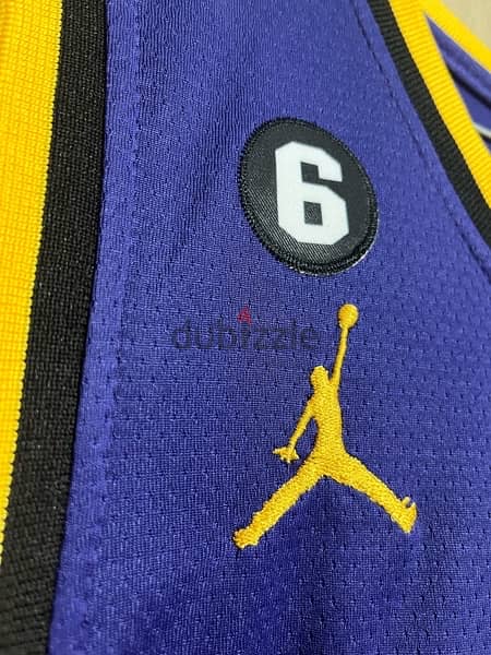 lebron james 6  lakers air jordan jersey 1