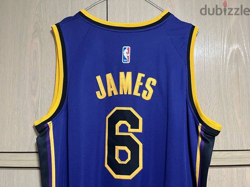 lebron james 6  lakers air jordan jersey 3