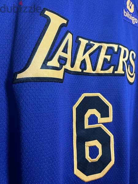 lebron james 6  lakers air jordan jersey 5