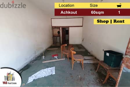 Achkout 60m2 | Shop | Rent | Prime Location | KH |