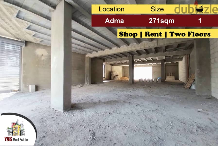 Adma 271m2 | Shop | Rent | Two Floors | Prime Location | IV | 0