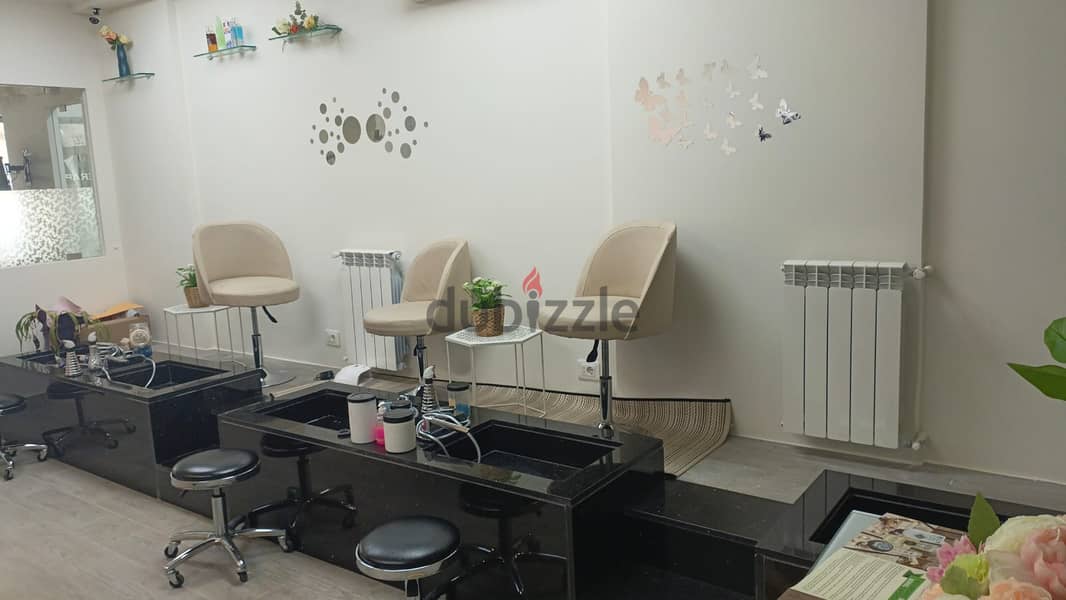 Ain el ghossein equipped shop for rent suitable for beauty salon #6318 1