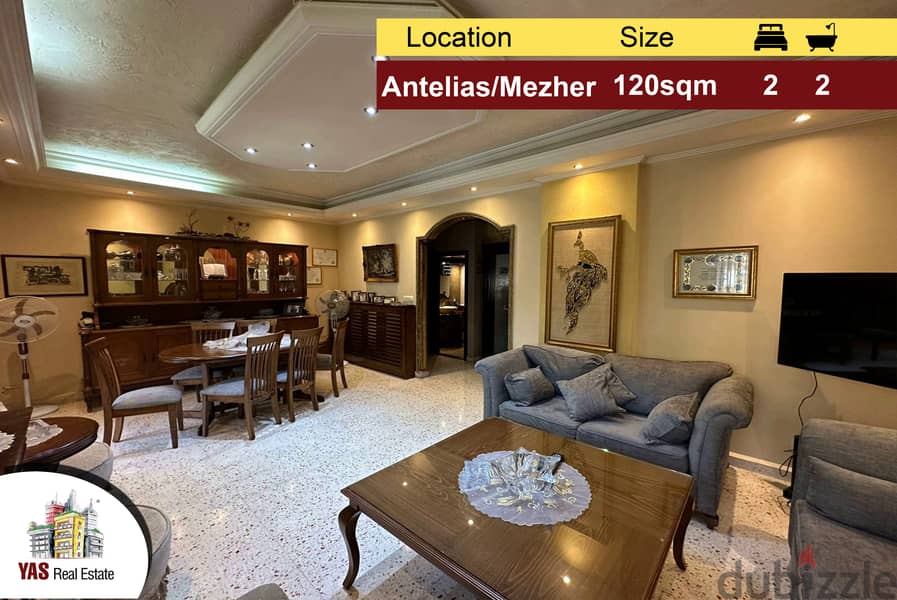 Antelias /Mezher 120m2 | City View | Upgraded | Calm Street | MJ | 0