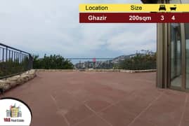 Ghazir 200m2 | 150m2 Terrace | Flat | Prime Location | IV |