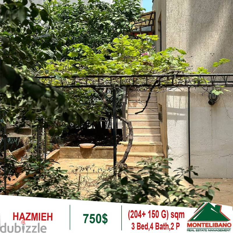 750$!! Apartment for rent located in Hazmieh 2