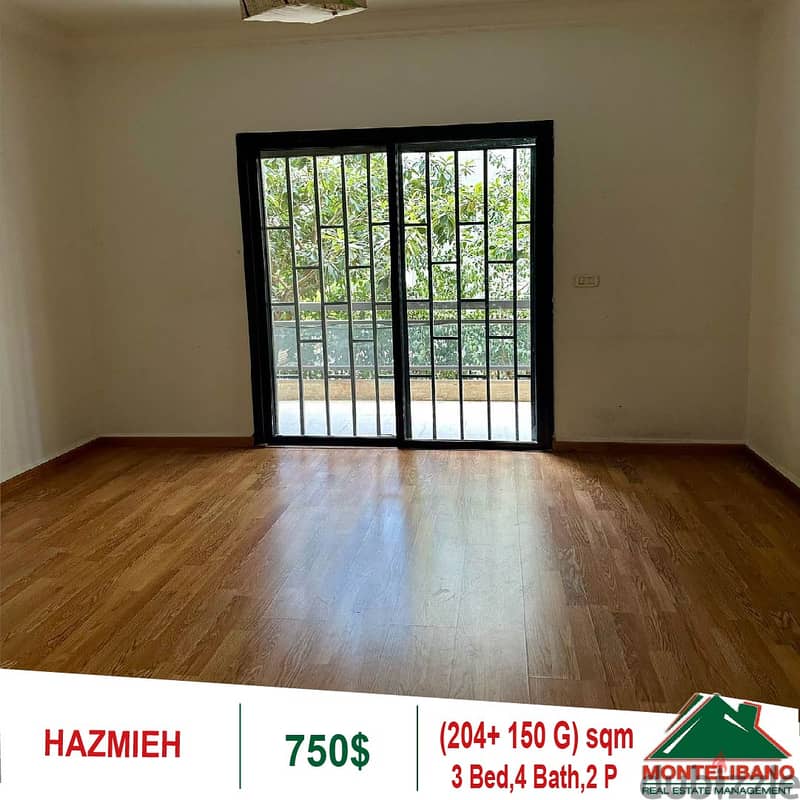 750$!! Apartment for rent located in Hazmieh 5