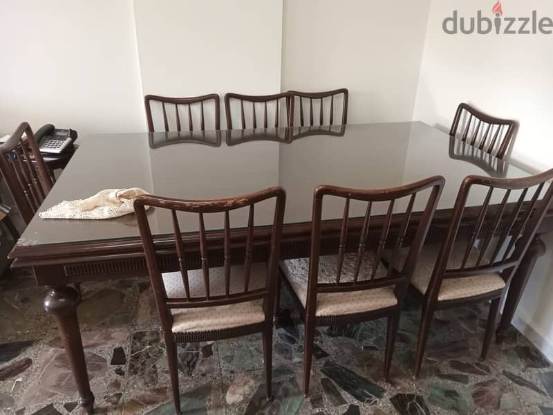 Dining table with 8 chairs 1