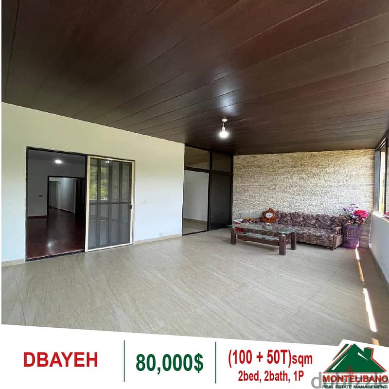 80,000$!! Apartment for sale located in Dbayeh!! 1