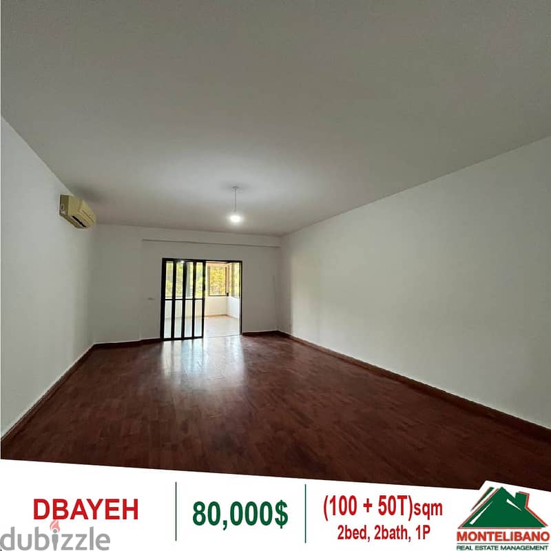 80,000$!! Apartment for sale located in Dbayeh!! 4