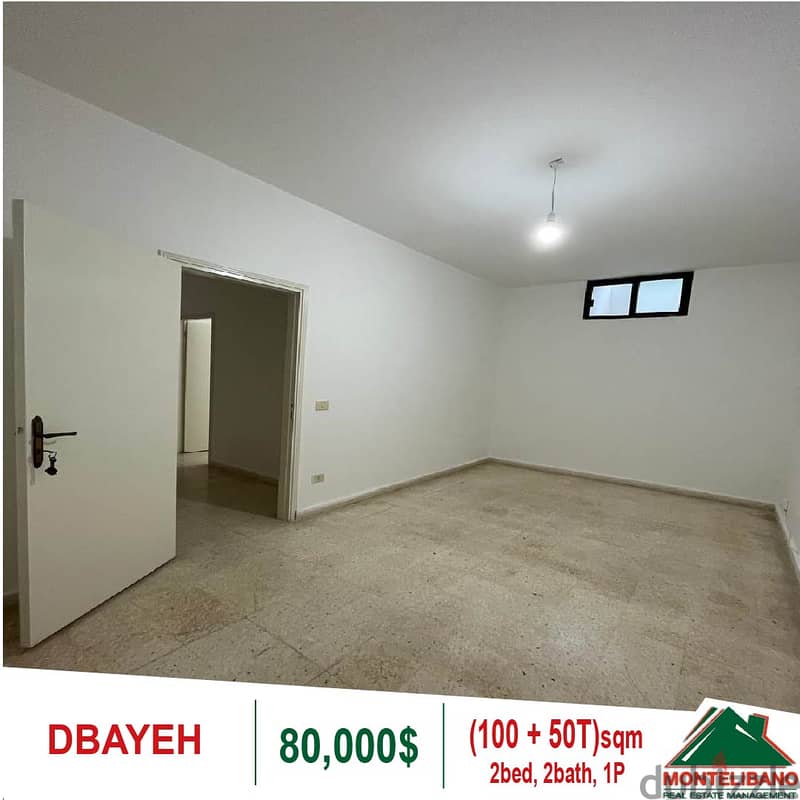 80,000$!! Apartment for sale located in Dbayeh!! 5