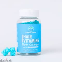 sweet bear hair vitamin gummies biotin collagen