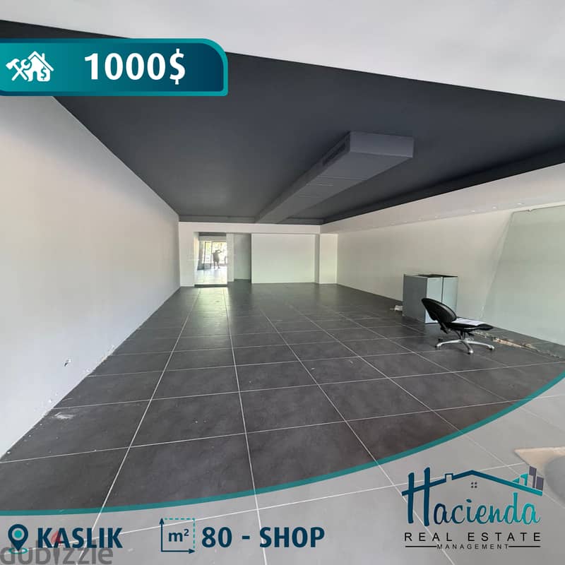 Main Road Shop For Rent In Kaslik 0