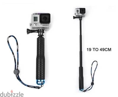 Monopod or selfie Stick for gopro and action cam