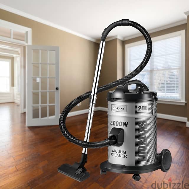 Sokany Barrel Vacuum Cleaner, Large 28L Strong Suction Vacuum مكنسة 6