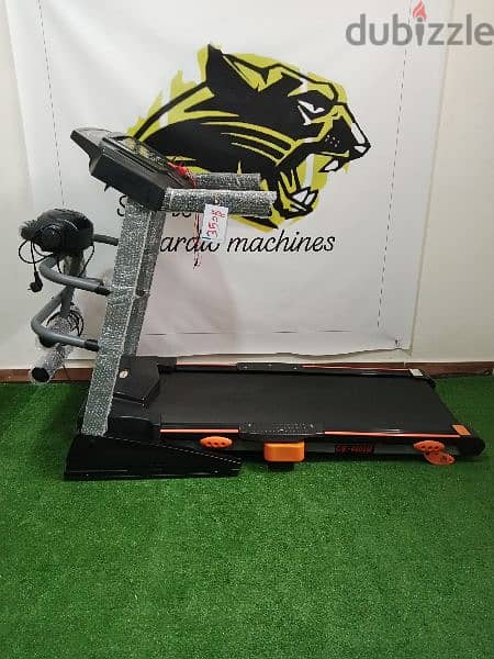 treadmill machines cardio master,2.5hp ,vibration message,aux 1