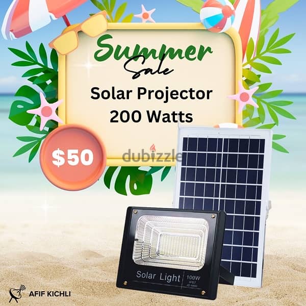 LED Solar Projector 1