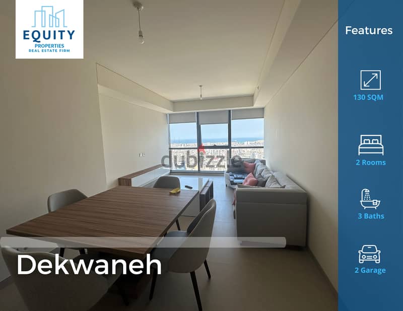 Dekwaneh | Tower 44 | Fully Furnished | Rent | 1,200$/M | #JZ79659 0