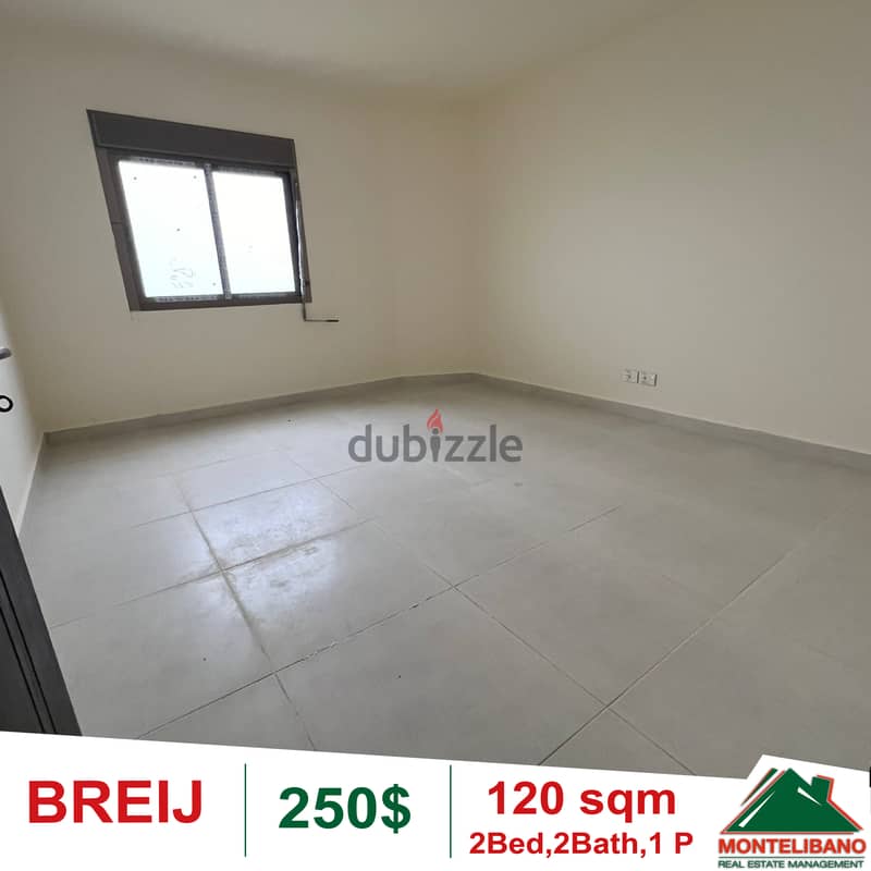 250$!! Apartment for rent located in Breij 1