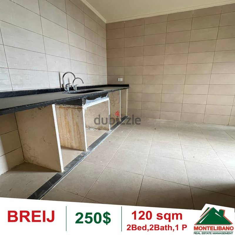 250$!! Apartment for rent located in Breij 2