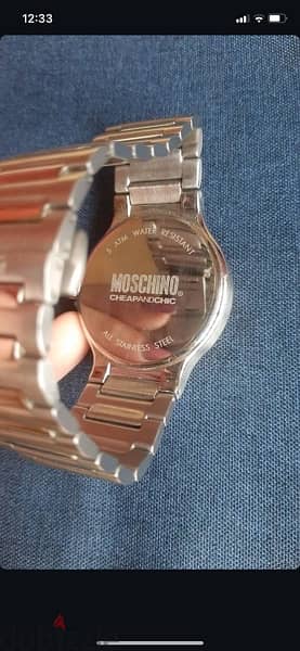 Moschino watch for men, water resistant, stainless steel 1