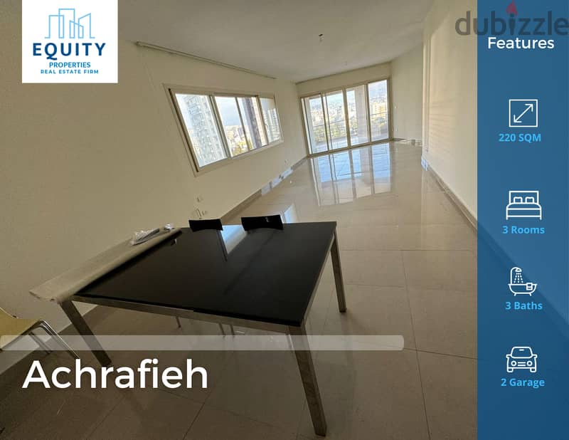 Achrafieh | Great Deal | Partial Sea View | 220 SQM | #MH80724 0