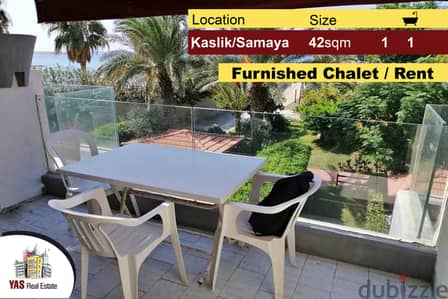 Kaslik / Samaya 42m2 | Chalet | Rent | Furnished | Sea View | RA |