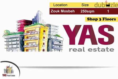 Zouk Mosbeh 250m2 | Shop | Main Road | Investment Opportunity | CH |