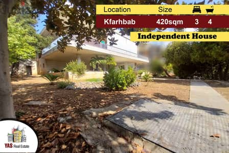 Kfarhbab 420m2 | 630m2 Garden/Terrace | Independent House | IV |