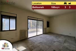 Ballouneh 160m2 | Well Maintained | Open View | Calm Area | TO |