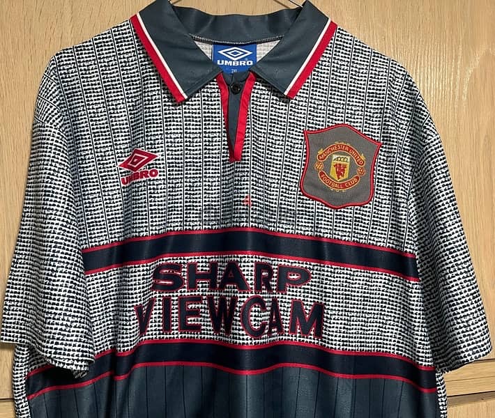 Manchester United beckham 24 rare umbro shirt 1994 2