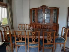 Dining room full set real wood oak