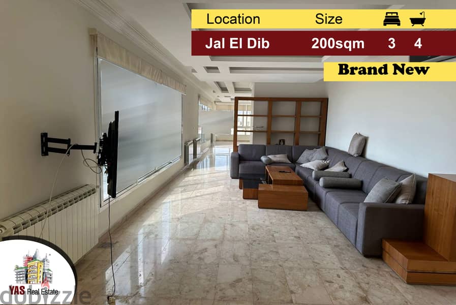 Jal El Dib 200m2 | 160m2 Rooftop Terrace | Brand New | Pergula | PA | 0