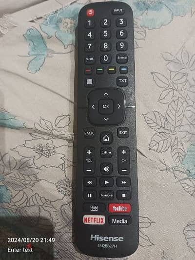 hisense tv remote control