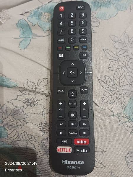 hisense tv remote control 0