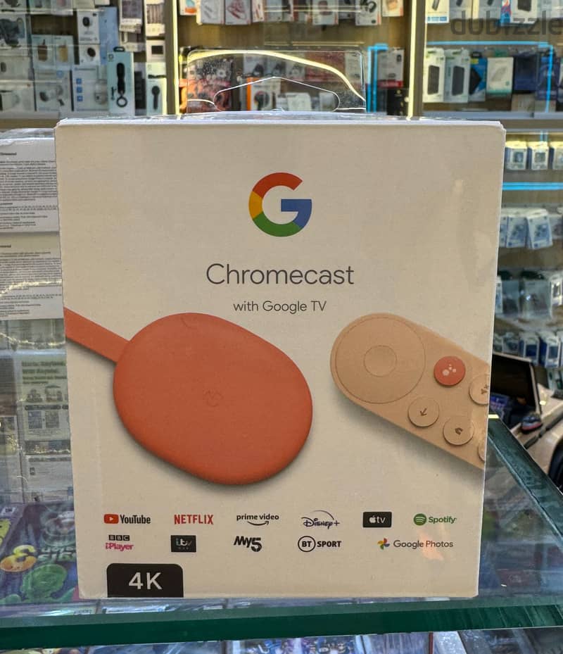 Google chromecast with google tv 4k sky sunrise 0