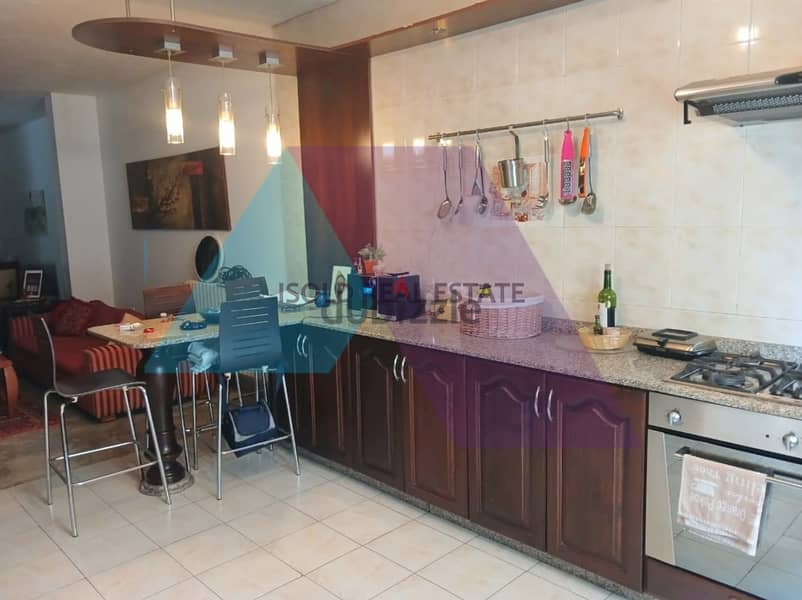 Fully furnished 175m2 apartment with 50m2 terrace for sale in Mtayleb 7