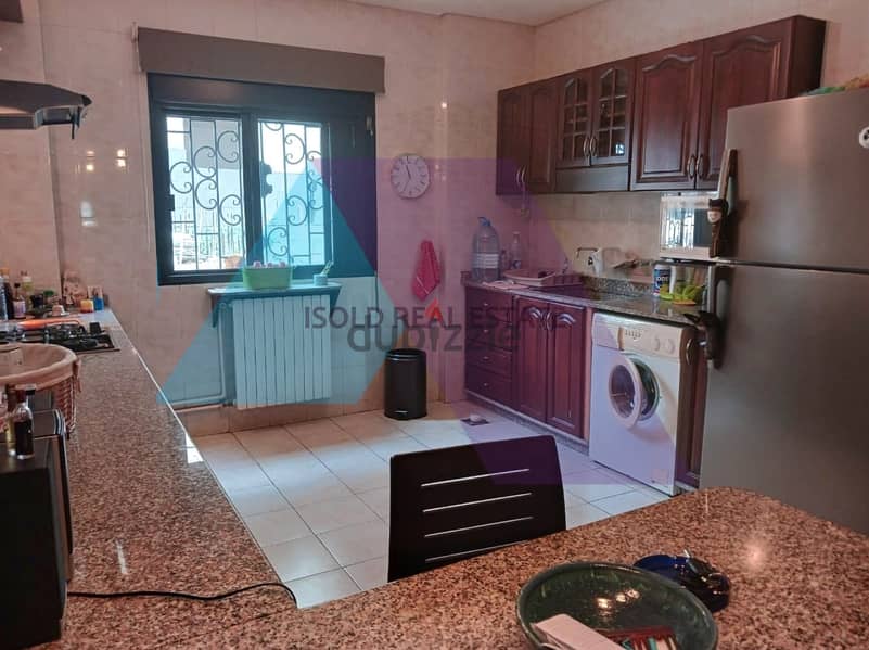 Fully furnished 175m2 apartment with 50m2 terrace for sale in Mtayleb 9