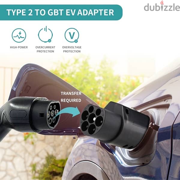 Electric car Charger adapters from Type2 to Tesla, Type1, GBT 3