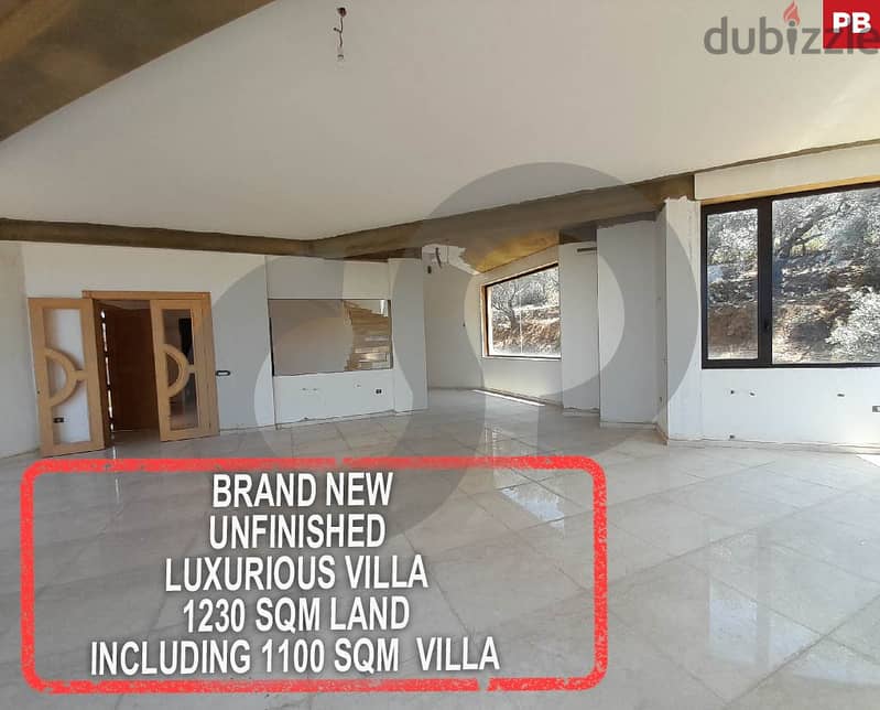 Underpriced Unfinished Luxurious Villa in Cornet l Hamra REF#PB106635 0