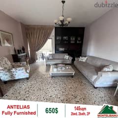 Fully Furnished Apartment with View for rent in Antelias!! 0